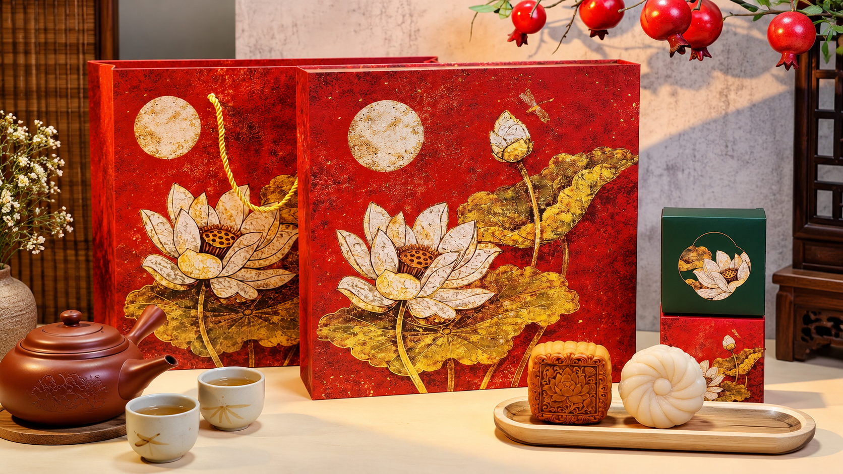 Bánh Trung Thu thưởng thức cùng trà