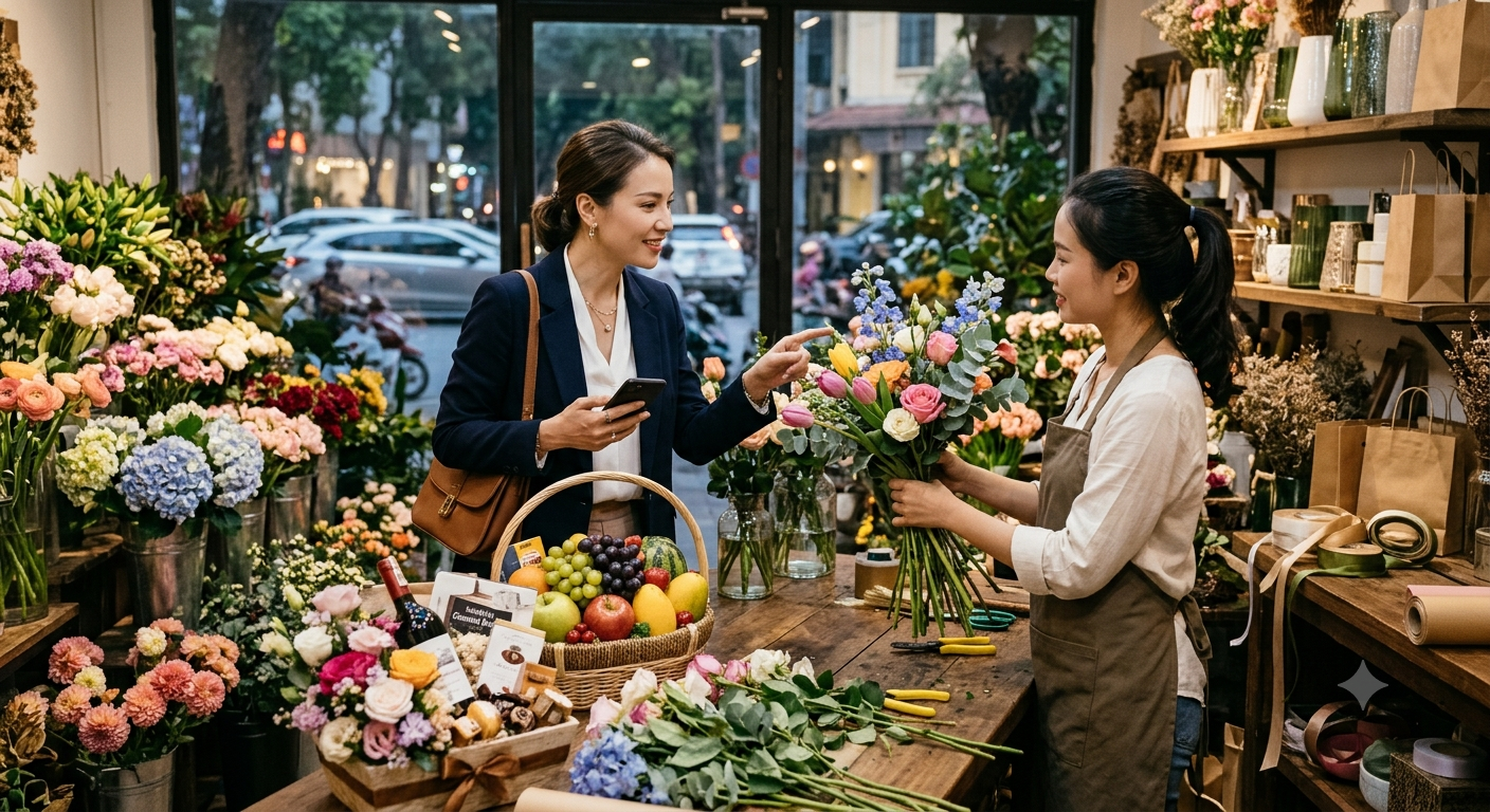 Vì sao người bận rộn cần một giải pháp mua hoa tươi linh hoạt?
